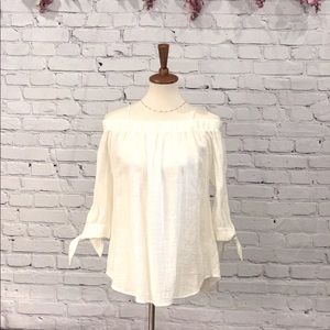 Jodifl white cotton top size small nwt
